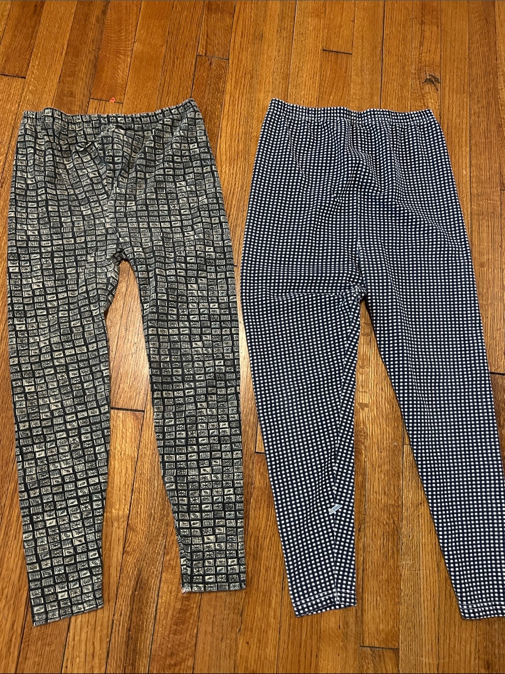 Black & White Patterned Leggings Duo